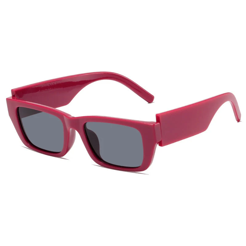 Dame moteriktig rektangulær solbrille i innovativ design Luvikno