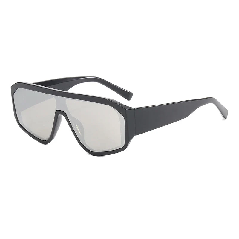 Dame Modiske Oversized-solbriller i futuristisk design Luvikno