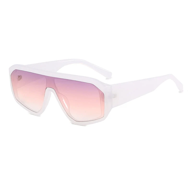 Dame Modiske Oversized-solbriller i futuristisk design Luvikno