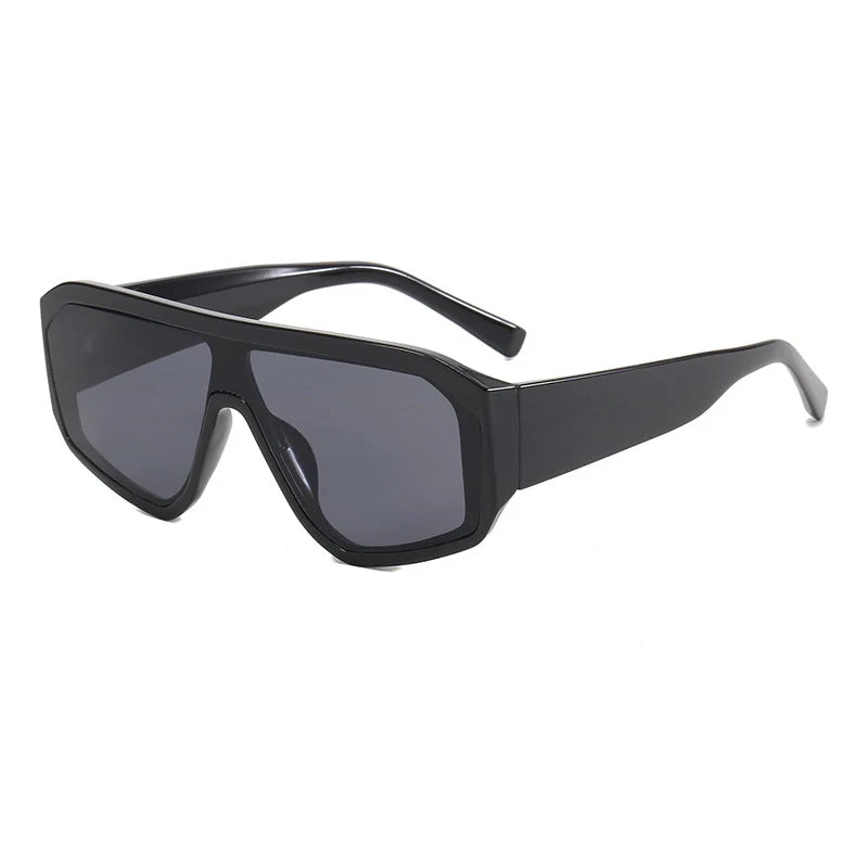Dame Modiske Oversized-solbriller i futuristisk design Luvikno