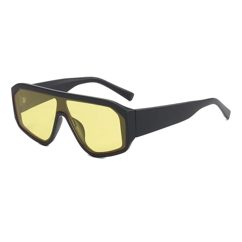 Dame Modiske Oversized-solbriller i futuristisk design Luvikno