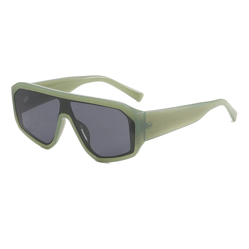 Dame Modiske Oversized-solbriller i futuristisk design Luvikno