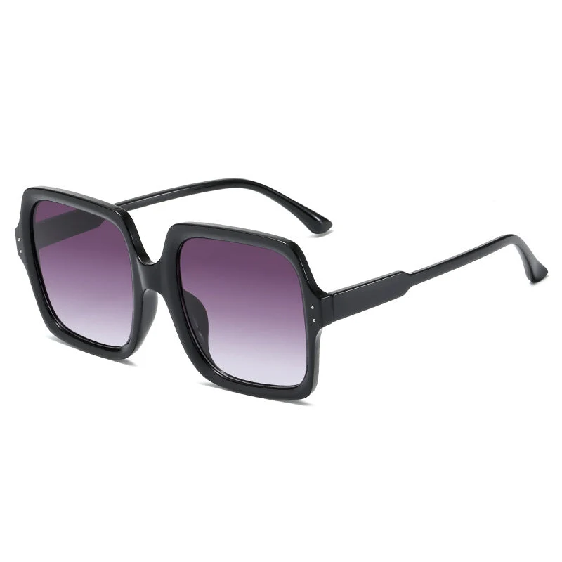 Dame moteriktig oversized solbrille med moderne design Luvikno