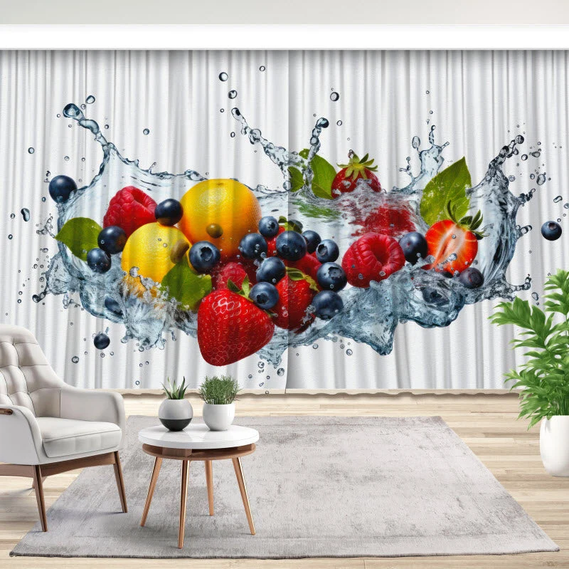Fotovorhang "Bunte Obstexplosion V4"