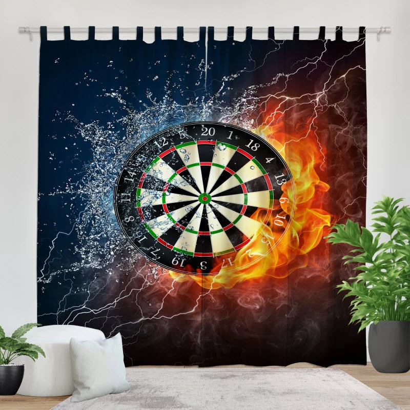 Fotovorhang "Dartscheibe"