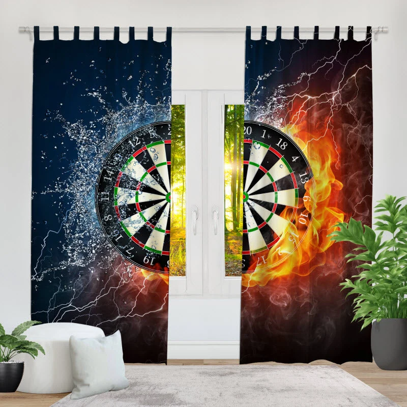 Fotovorhang "Dartscheibe"