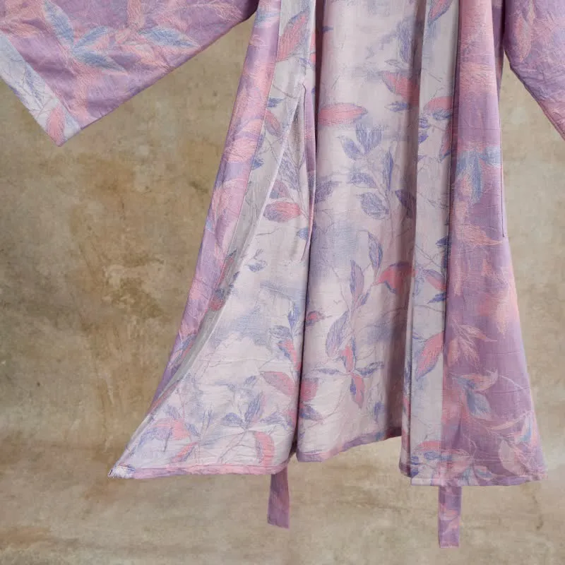 Kimono-Bademantel aus Naturbaumwollgaze