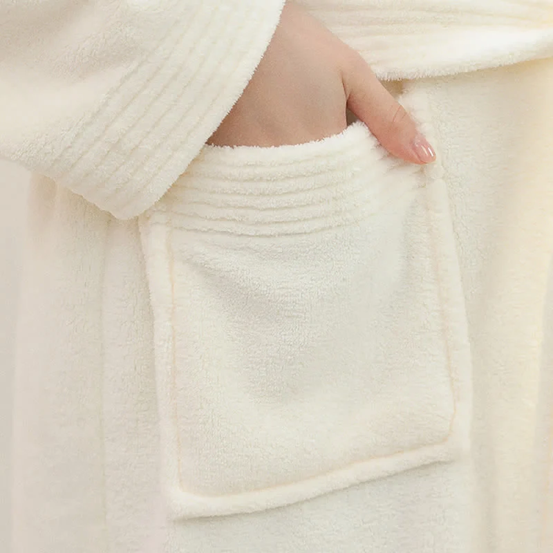 Ownkot Unisex Gemütlicher Hotel- und Spa-Bademantel aus Frottee