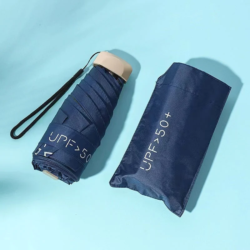Damer UV-beskyttende sammenleggbar paraply med unikt design Luvikno