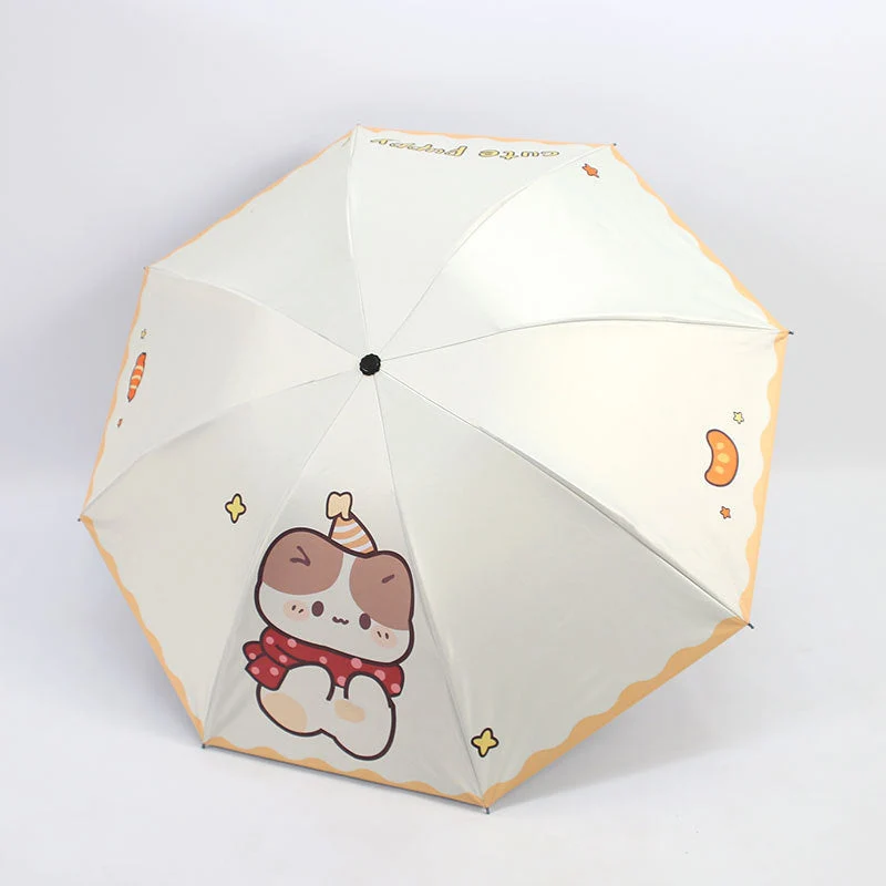 Kvinnes Kawaii Sammenleggbar Paraply Luvikno