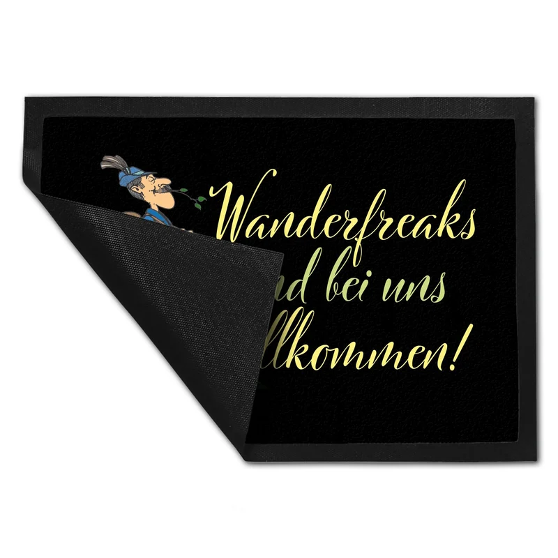 Wanderfreaks sind bei uns willkommen Fußmatte in 35x50 cm