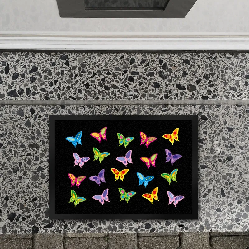 Schmetterling Fußmatte in 35x50 cm