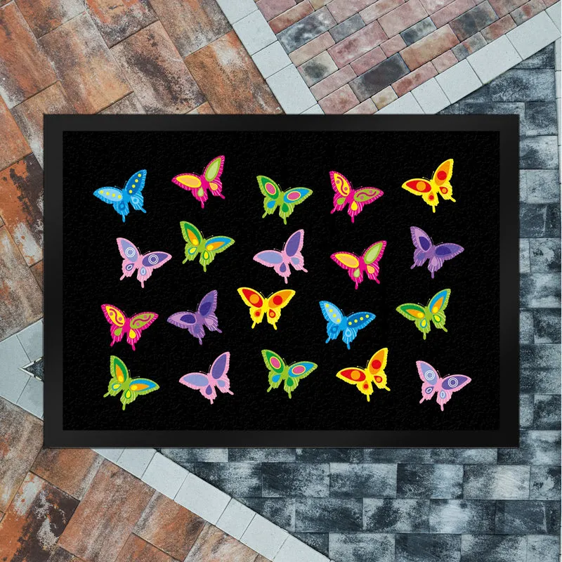 Schmetterling Fußmatte in 35x50 cm