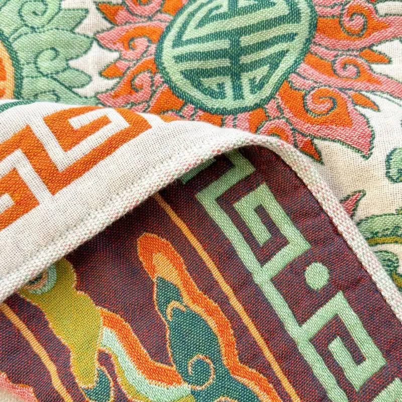 Saugfähiges Badetuch aus reiner Baumwollgaze mit Retro-Blumenmuster