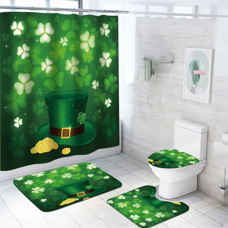 Wasserfester Duschvorhang zum St. Patrick's Day