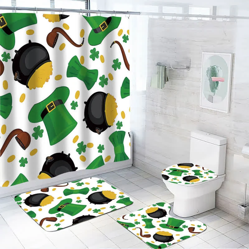 Wasserfester Duschvorhang zum St. Patrick's Day