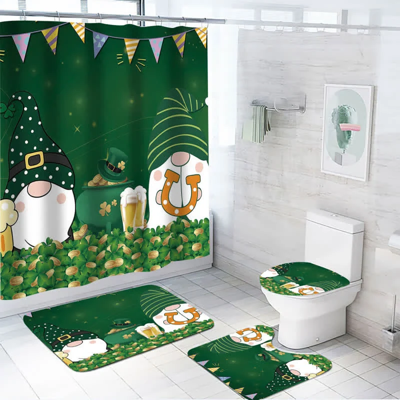 Wasserfester Duschvorhang zum St. Patrick's Day