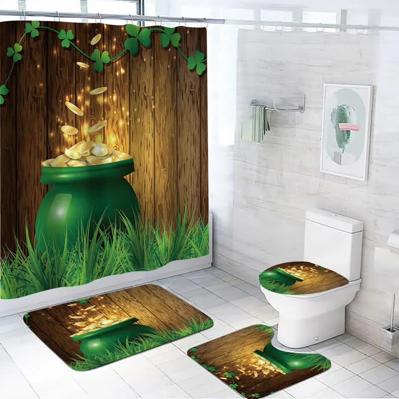 Wasserfester Duschvorhang zum St. Patrick's Day
