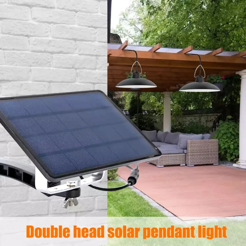 SolarDuo LED Lamp Sett på Solenergi med Fjernkontroll | Luvikno