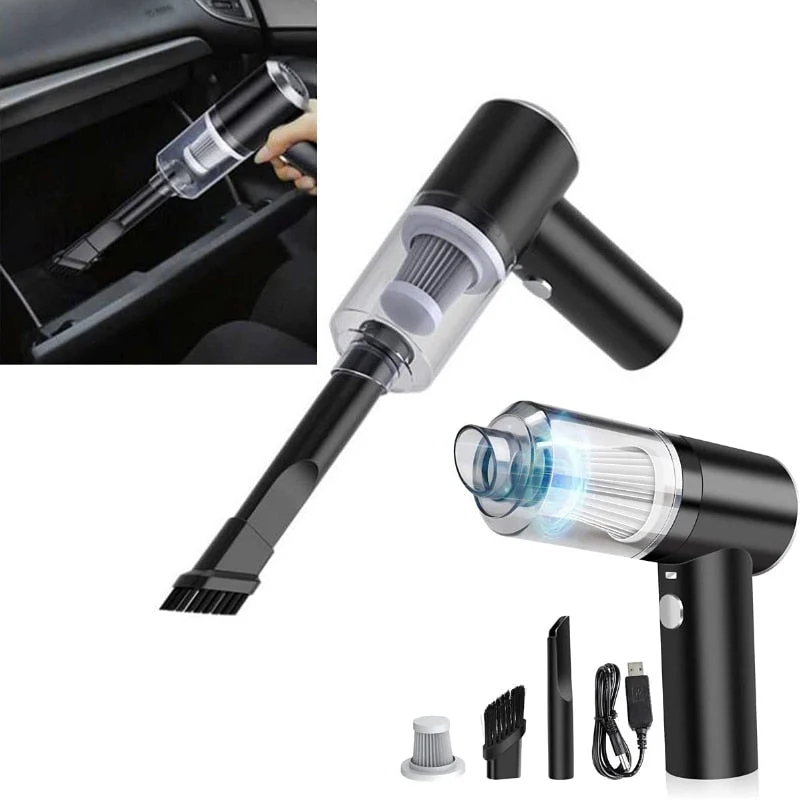 AeroClean Trådløs Mini Støvsuger med Støvsugersfunksjon – USB Oppladbar | Luvikno