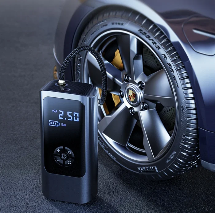 PowerPump Trådløs Luftkompressor – 150 PSI Dekkpumpe med Digital Skjerm & LED | Luvikno