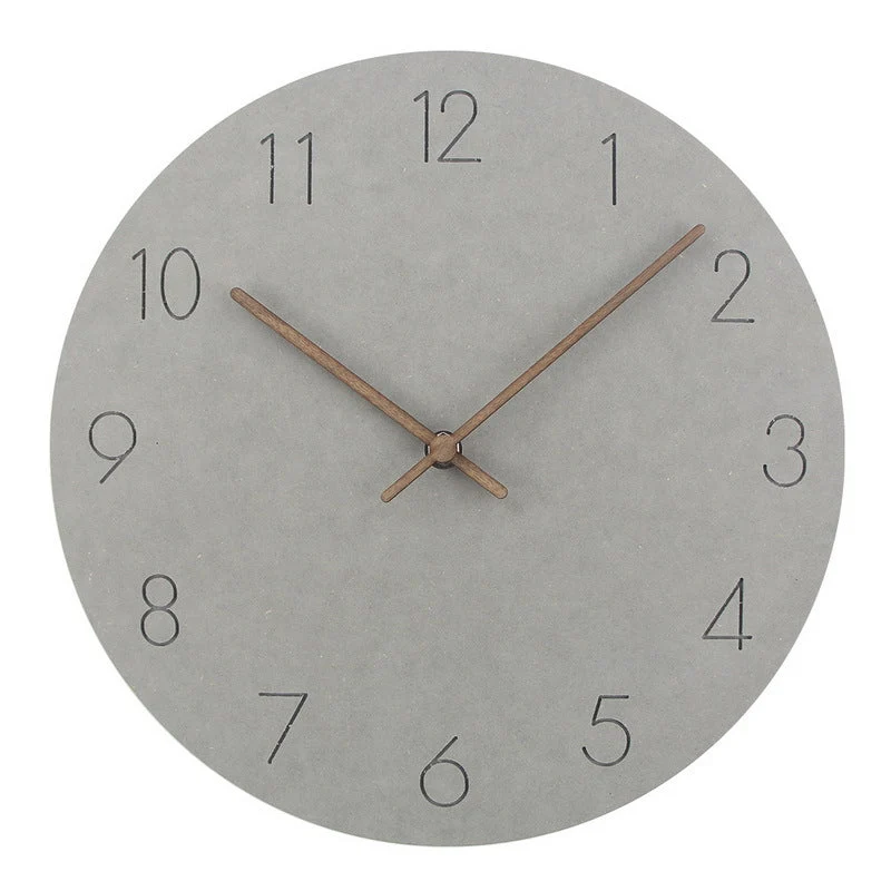 StilDesign Veggklokke – Minimalistisk Stille Klokke for Moderne Interiør | Luvikno