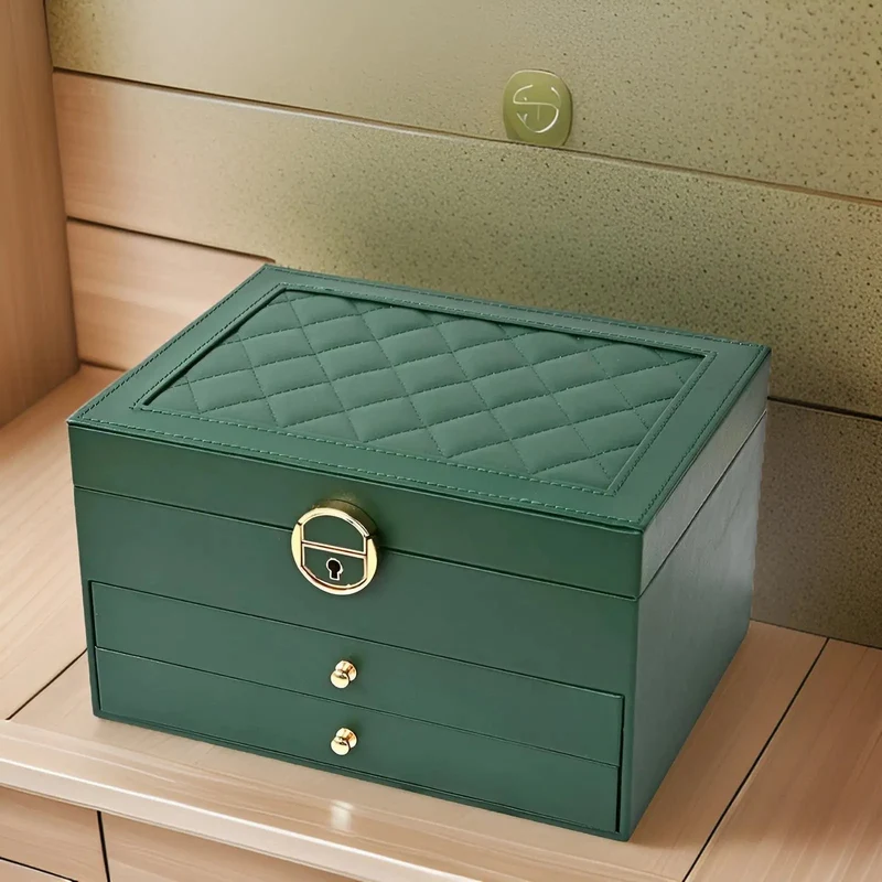 EleganceBox Luksus Smykkeskrin – Flerlagringsboks for Smykker | Luvikno