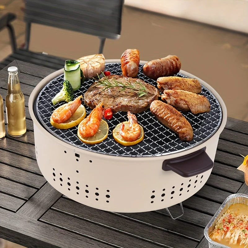 Smokeless Grill Pro – Bærbar Røykfri Elektrisk Grill for Utendørs | Luvikno
