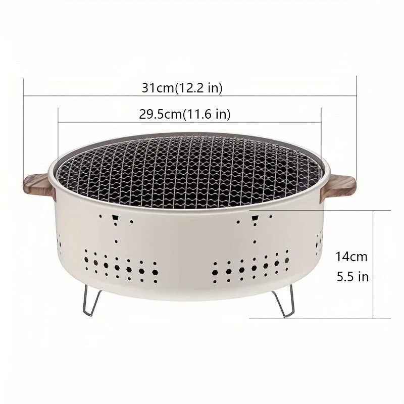 Smokeless Grill Pro – Bærbar Røykfri Elektrisk Grill for Utendørs | Luvikno