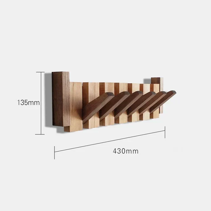 HarmonyCoat Piano Wood Kleshenger – Dekorative Kroker for Gang og Stue | Luvikno