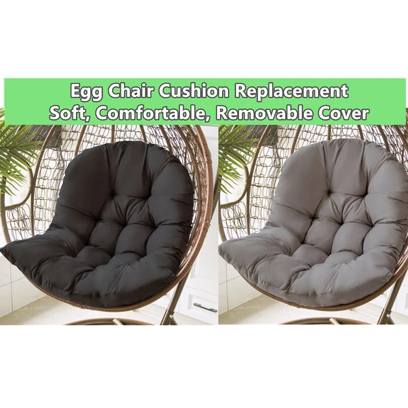 Comfortputen for Hage- og Svingestol – Mørk Grå – 80x120 cm – For Innendørs & Utendørs | Luvikno