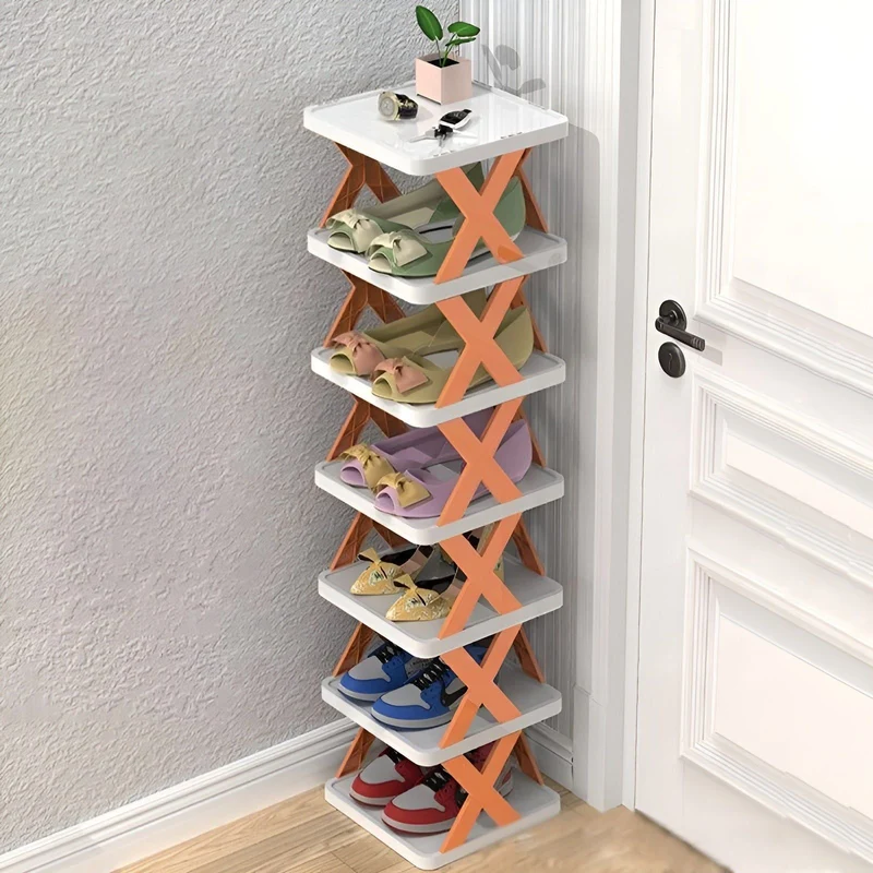 FlexiStack Skohylle – Sammenleggbar Multi-Sko Organizer for Små Plasser | Luvikno