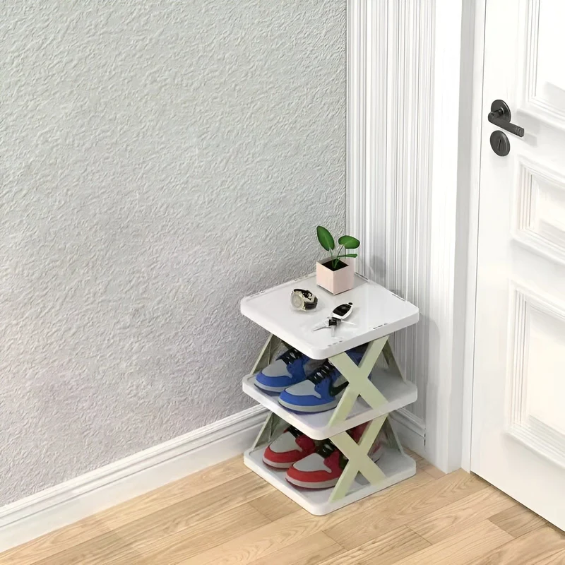 FlexiStack Skohylle – Sammenleggbar Multi-Sko Organizer for Små Plasser | Luvikno