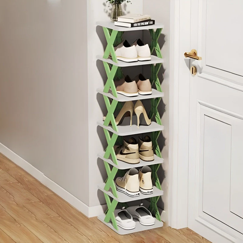 FlexiStack Skohylle – Sammenleggbar Multi-Sko Organizer for Små Plasser | Luvikno