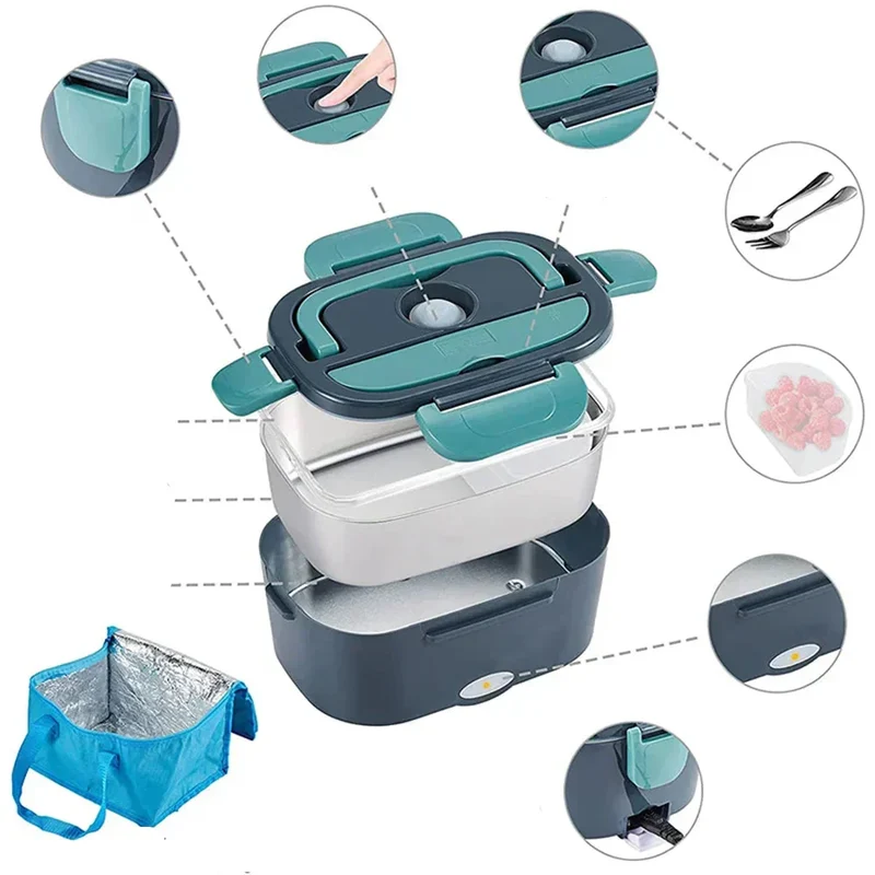 ThermoBox Elektrisk Lunsjboks – Varm mat på farten eller hjemme | Luvikno
