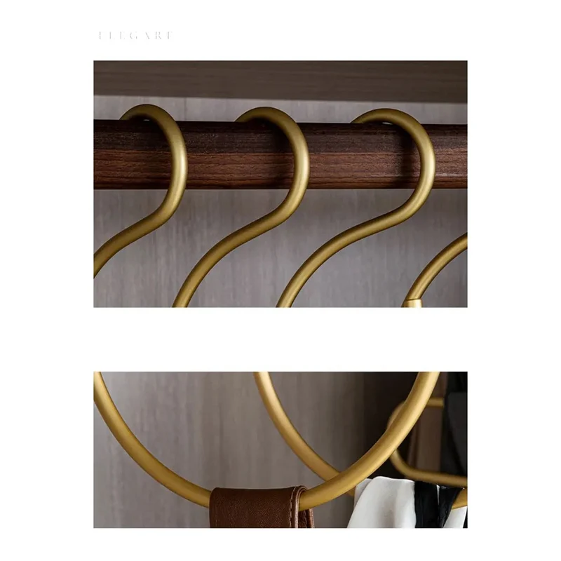 HangStruct – S-formede metallklestativer (sett med 5) for plassbesparende | Luvikno