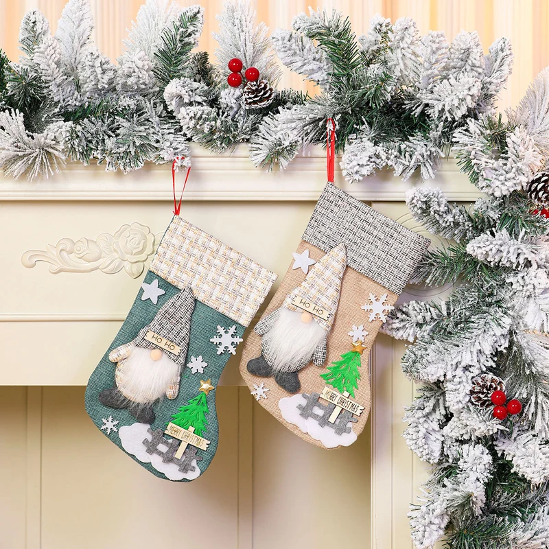 Decorative Holiday Gnome Stocking Stornfield