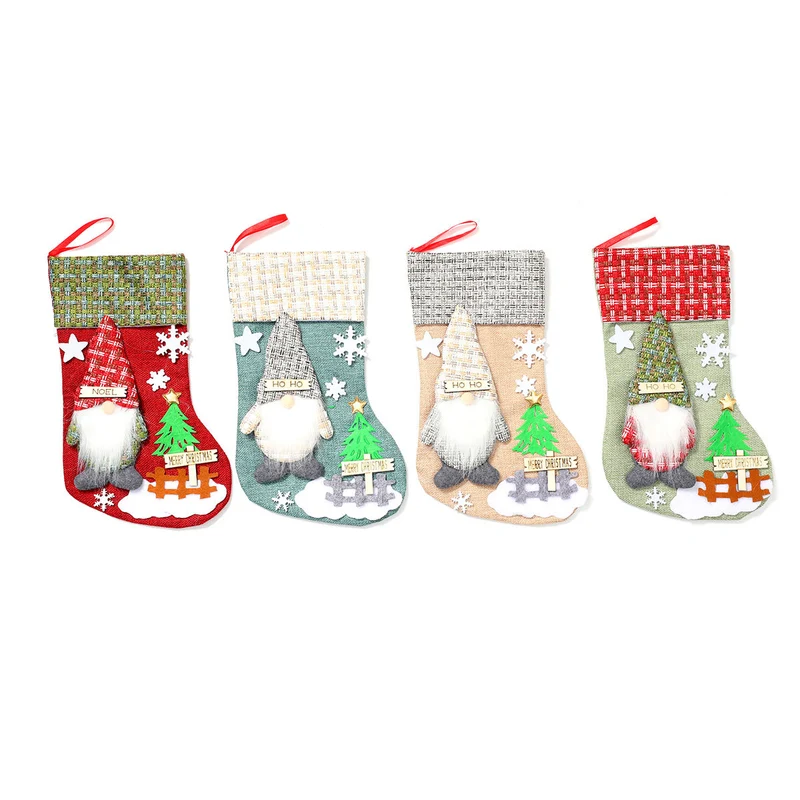 Decorative Holiday Gnome Stocking Stornfield