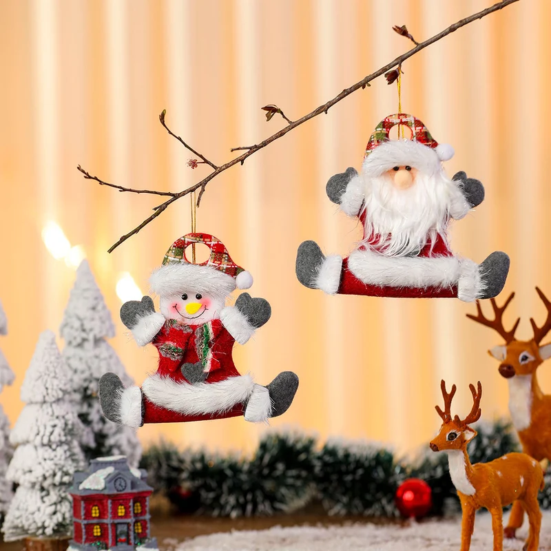 Decorative Felt Santa Ornament Stornfield