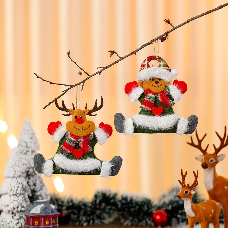 Decorative Felt Santa Ornament Stornfield