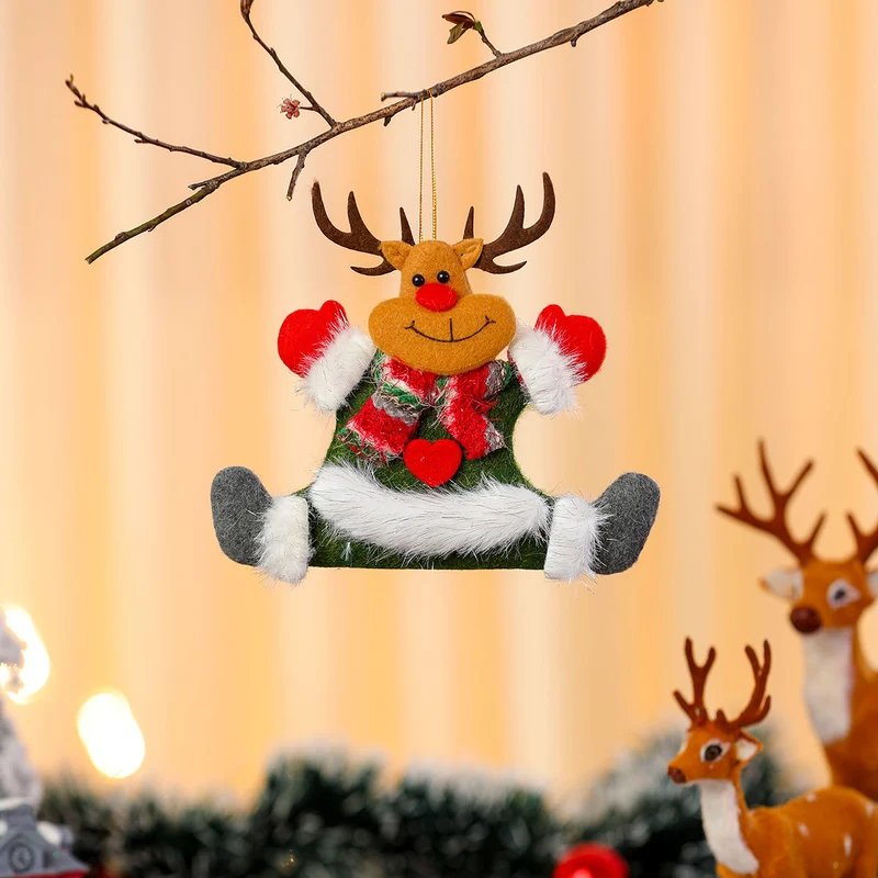 Decorative Felt Santa Ornament Stornfield