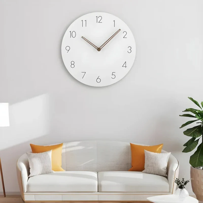 Stor Treveggklokke – Minimalistisk Design med Stille Bevegelse | Luvikno