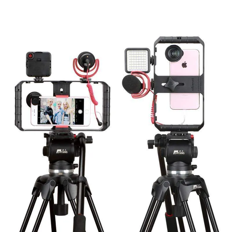 VideoGrip Smartphone Stabilizer – Profesjonell Film Bur med Kaldt Skofeste | Luvikno
