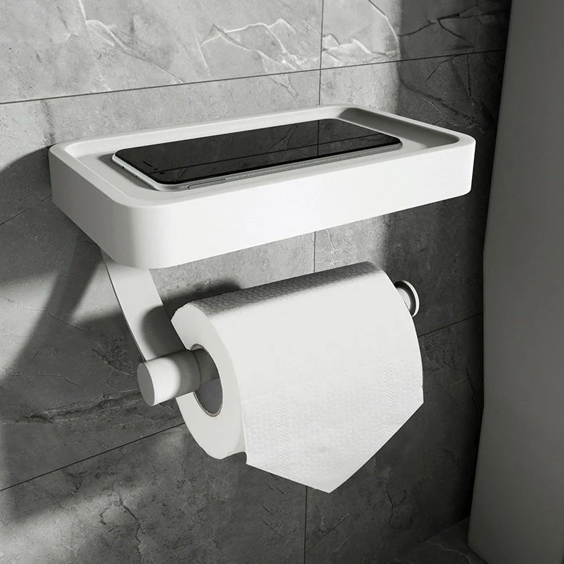 RVSPlank | Borerfri Toalettrullholder med Oppbevaringshylle laget av Rustfritt Stål | Luvikno
