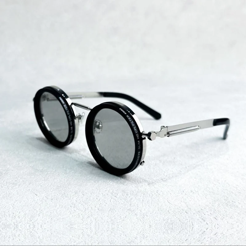 VisionRound Polariserte Solbriller – Unisex Retro Design med Justerbart Lysfilter | Luvikno