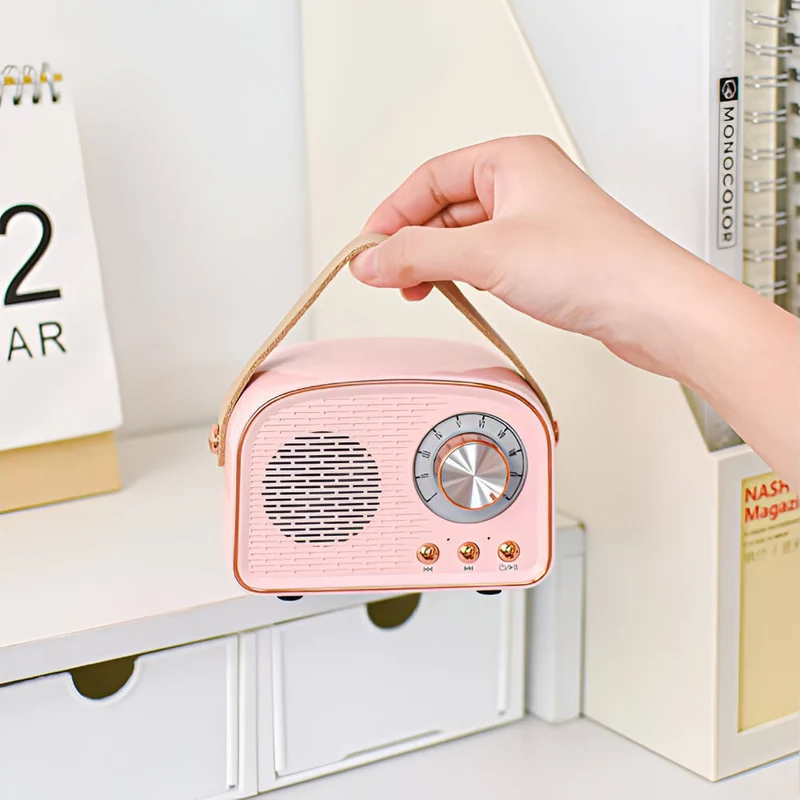 SoundRetro Bluetooth-høyttaler – Trådløs vintage-høyttaler med dyp lyd og retro design | Luvikno