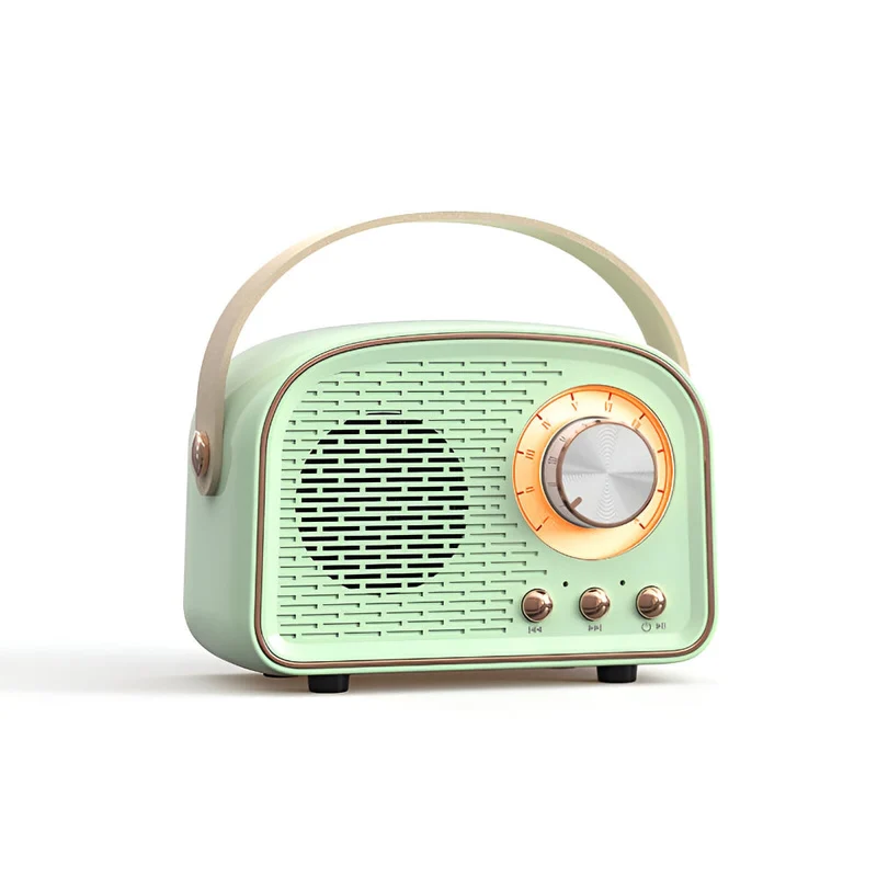 SoundRetro Bluetooth-høyttaler – Trådløs vintage-høyttaler med dyp lyd og retro design | Luvikno
