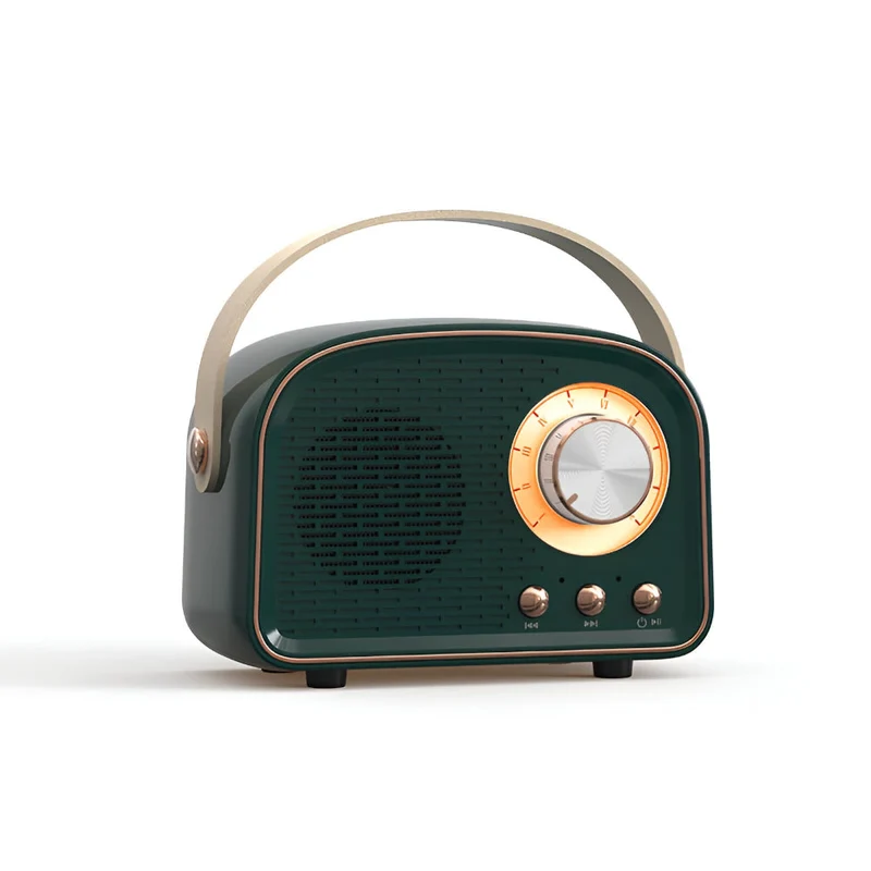 SoundRetro Bluetooth-høyttaler – Trådløs vintage-høyttaler med dyp lyd og retro design | Luvikno