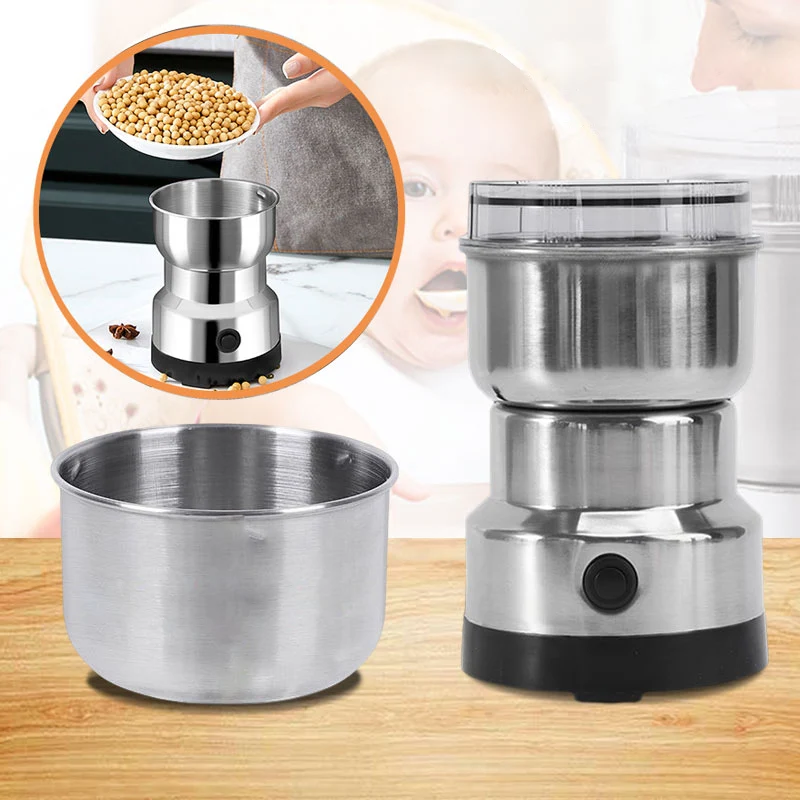 KitchenMaestro Food Mill – Elektrisk urt- og kaffekverner 300 ml | Luvikno