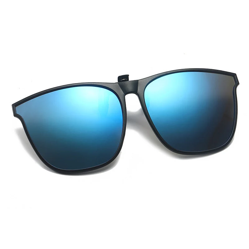 OogZeker ClipSunglasses – Lett Polaroid UV400 Clip-on for Brillebrukere | Luvikno